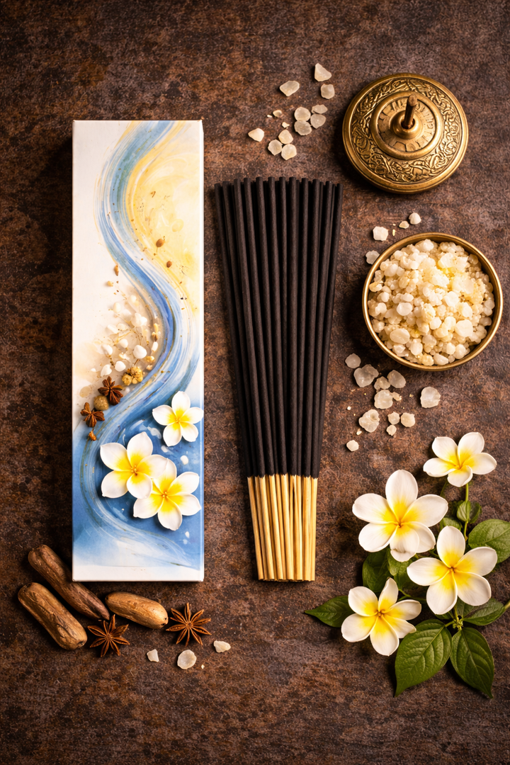 FLIYOO Nag Champa Agarbathi - Herbal Incense Joss Sticks (150 sticks)